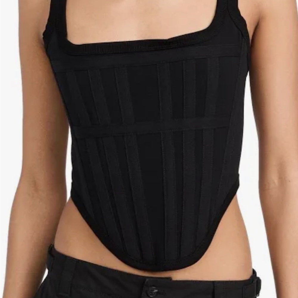 Dion Lee Crochet Knit Corset Top